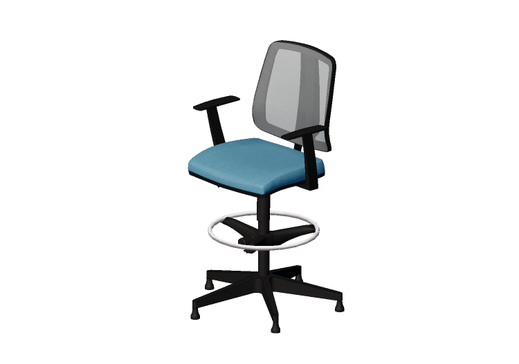 Sillas 3D - Silla con asiento de tela - Cavaletti - Flip -... Sillas 3D - Silla con asiento de tela - Cavaletti - Flip -...