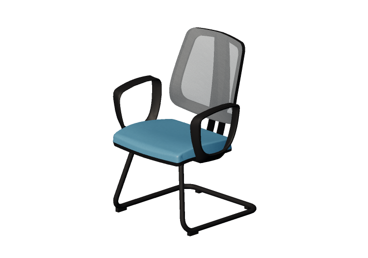 Chaises 3D - Chaise avec assise en tissu - Cavaletti - Flip... Chaises 3D - Chaise avec assise en tissu - Cavaletti - Flip...