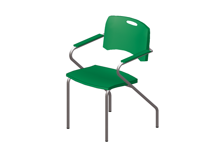 Chaises 3D - Chaise avec assise en plastique - Cavaletti -... Chaises 3D - Chaise avec assise en plastique - Cavaletti -...