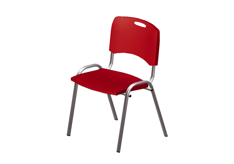 Cadeira 3D - Cadeira com assento de plástico - Cavaletti -... Cadeira 3D - Cadeira com assento de plástico - Cavaletti -...