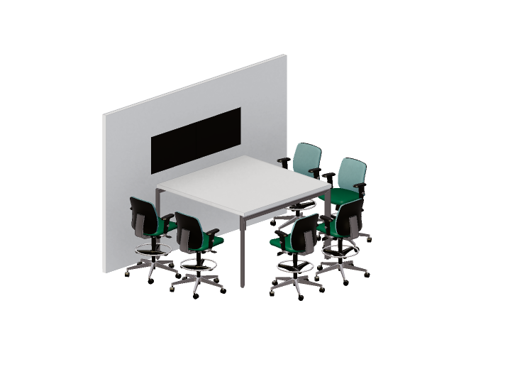 Chaises 3D - Composition de chaises et tables - Cavaletti -... Chaises 3D - Composition de chaises et tables - Cavaletti -...