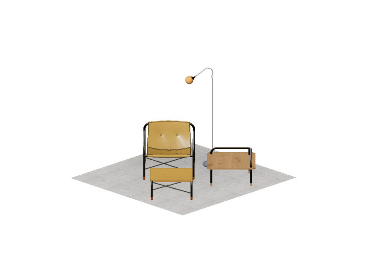 Poltrone 3D - Composizione di poltrone - Cavaletti -... Poltrone 3D - Composizione di poltrone - Cavaletti -...