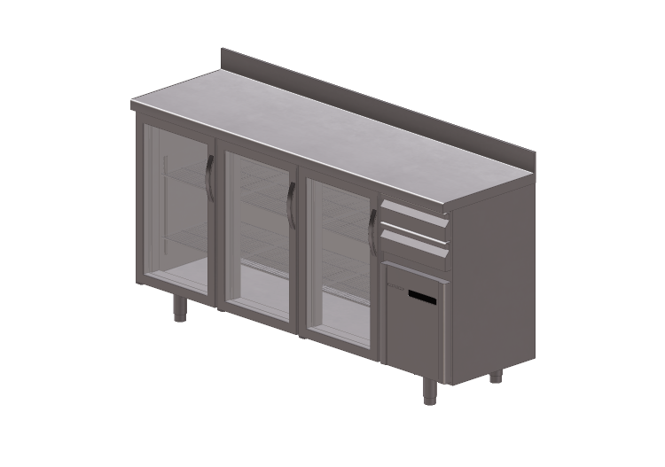 3D Furniture - Refrigerated counter - Coreco - FMRV 200 -... 3D Furniture - Refrigerated counter - Coreco - FMRV 200 -...