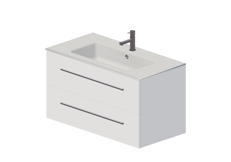 Móveis 3D - Gabinete com cuba e torneira - Dekker – Pesaro... Móveis 3D - Gabinete com cuba e torneira - Dekker – Pesaro...