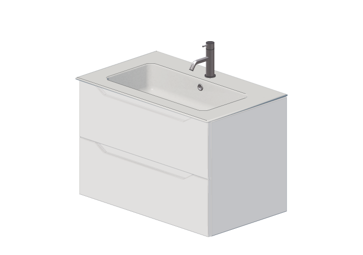 Muebles 3D - Mueble con lavabo y grifo - Dekker – Magione –... Muebles 3D - Mueble con lavabo y grifo - Dekker – Magione –...