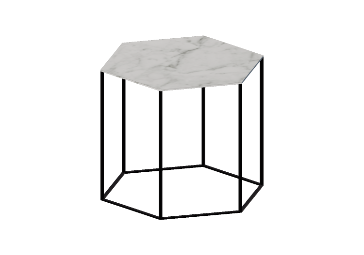 Tables 3D - Petite table en marbre - Desalto - Hexagon -... Tables 3D - Petite table en marbre - Desalto - Hexagon -...