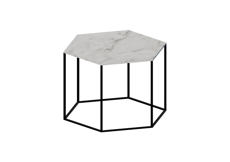 Mesas 3D - Mesa de centro de mármore - Desalto - Hexagon -... Mesas 3D - Mesa de centro de mármore - Desalto - Hexagon -...