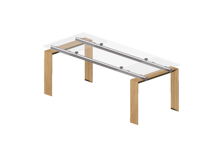 3D Tisch - Glastisch - Desalto - Stilt - Desalto 3D Tisch - Glastisch - Desalto - Stilt - Desalto