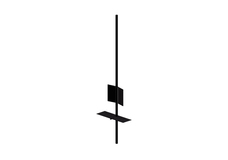 TV et Écran 3D - Porte TV en métal - Desalto - Sail -... TV et Écran 3D - Porte TV en métal - Desalto - Sail -...