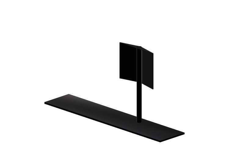 TV and Monitor 3D - Metal TV stand - Desalto - Sail -... TV and Monitor 3D - Metal TV stand - Desalto - Sail -...