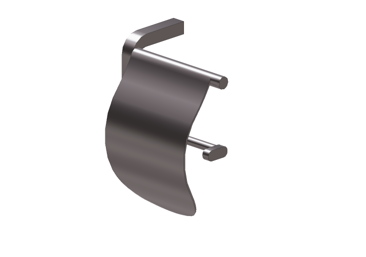 Acessórios 3D - Porta papel higiênico de metal - Doka Bath... Acessórios 3D - Porta papel higiênico de metal - Doka Bath...