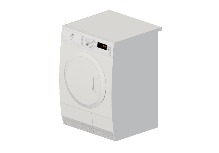 Eletrodomésticos 3D - Máquina de secar roupa - Electrolux -... Eletrodomésticos 3D - Máquina de secar roupa - Electrolux -...