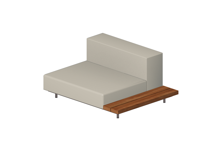 Cadeira 3D - Sofá com mesa lado esquerdo - Extremis -... Cadeira 3D - Sofá com mesa lado esquerdo - Extremis -...