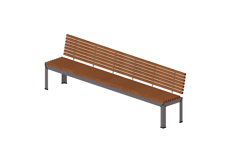Bancos 3D - Banco para jardín con respaldo – Extremis -... Bancos 3D - Banco para jardín con respaldo – Extremis -...