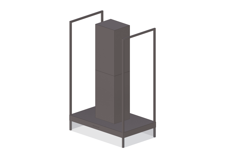 Electroménagers 3D - Hotte ilot en acier inox – Falmec -... Electroménagers 3D - Hotte ilot en acier inox – Falmec -...