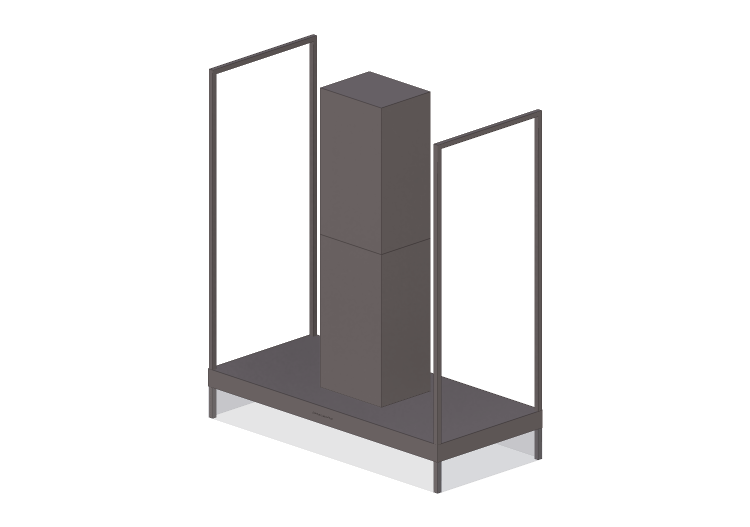Eletrodomésticos 3D - Coifa de ilha de aço inoxidável –... Eletrodomésticos 3D - Coifa de ilha de aço inoxidável –...