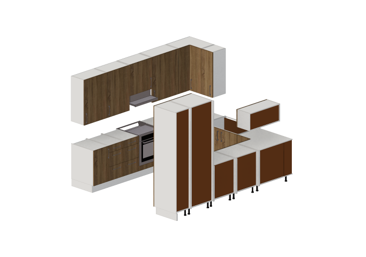 3D Kitchens - Full kitchen with appliances - Finsa - Finsa 3D Kitchens - Full kitchen with appliances - Finsa - Finsa