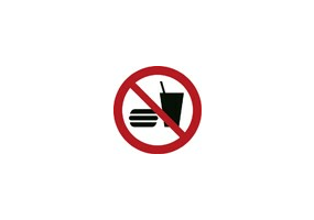 Signaux - Interdit de manger et de boire