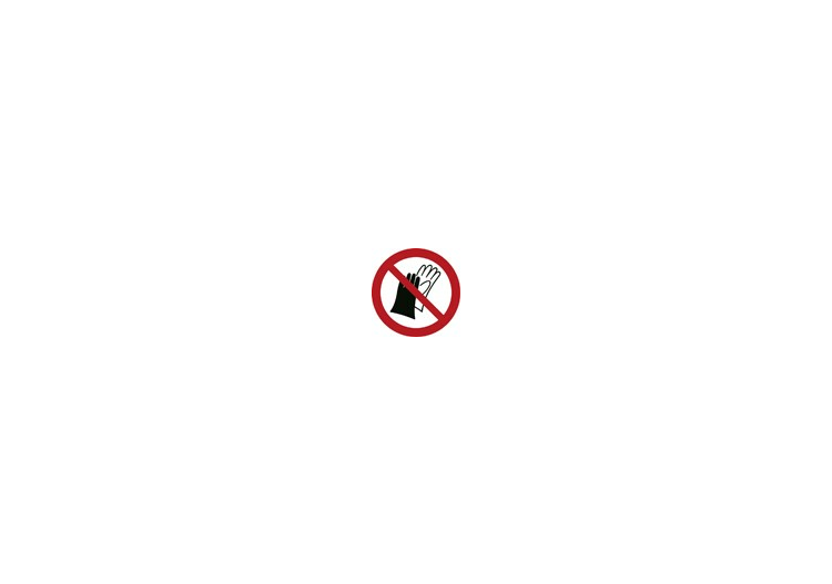 Signs - Forbidden to wear gloves - ACCA software