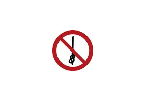 Signaux - Interdit d'attacher la corde