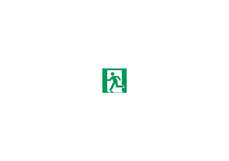 Zeichen - Notausgang links - ACCA software