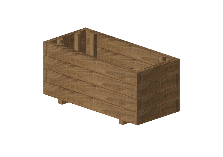 Benches and Planters 3D - Wooden planter - Finsa - KIT067 -... Benches and Planters 3D - Wooden planter - Finsa - KIT067 -...