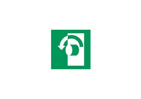 Zeichen - Handgriff gegen den Uhrzeigersinn drehen