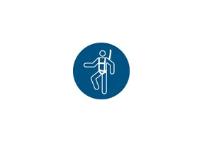 Señales - Es obligatorio el uso del arneses de seguridad