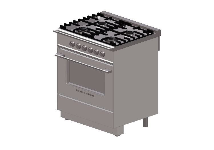 Cozinhas 3D - Cozinha a gás - Fisher & Paykel - OR30SCG4W1-... Cozinhas 3D - Cozinha a gás - Fisher & Paykel - OR30SCG4W1-...