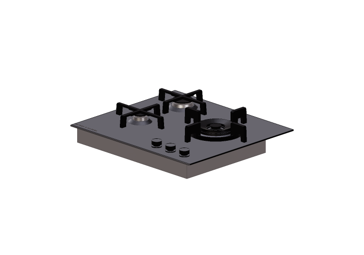 3D Electrical Appliances - Gas hob - Fisher & Paykel -... 3D Electrical Appliances - Gas hob - Fisher & Paykel -...