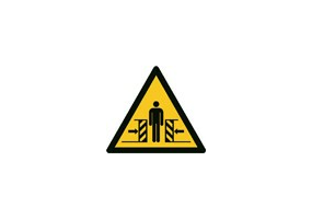Zeichen - Warnung vor Quetschgefahr