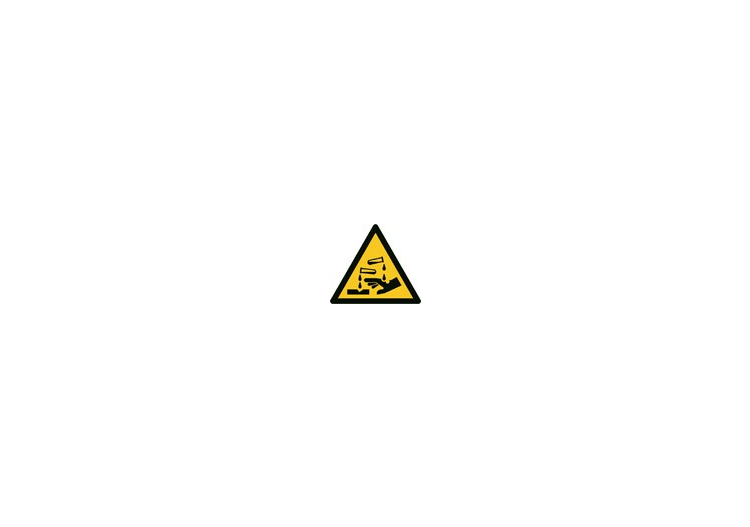 Signs - Danger corrosive substances - ACCA software