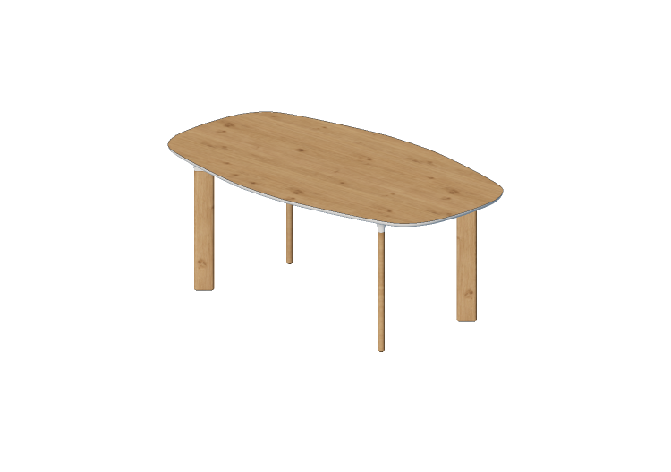 Mesas 3D - Mesa rectangular - Fritz Hansen - Analog - JH63... Mesas 3D - Mesa rectangular - Fritz Hansen - Analog - JH63...