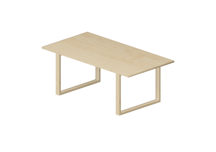 Tables 3D - Table rectangulaire - Fritz Hansen - Essay -... Tables 3D - Table rectangulaire - Fritz Hansen - Essay -...