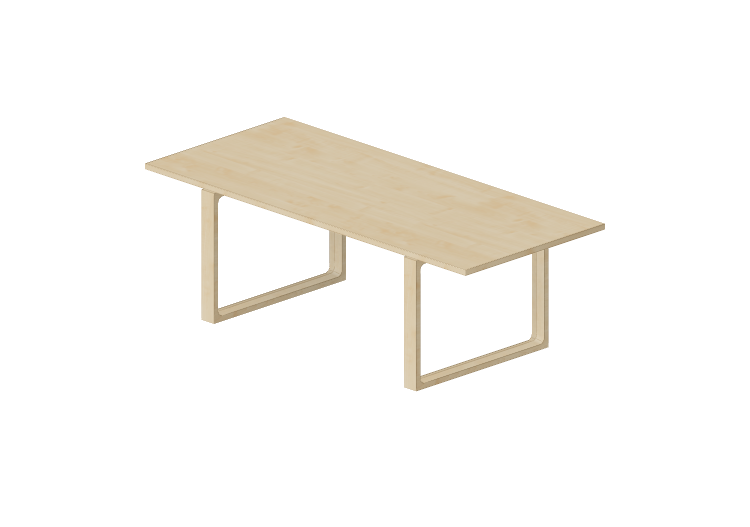 Tavoli 3D - Tavolo rettangolare - Fritz Hansen - Essay -... Tavoli 3D - Tavolo rettangolare - Fritz Hansen - Essay -...