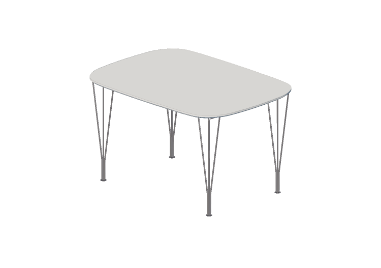 Tables 3D - Table rectangulaire - Fritz Hansen - FH125 -... Tables 3D - Table rectangulaire - Fritz Hansen - FH125 -...