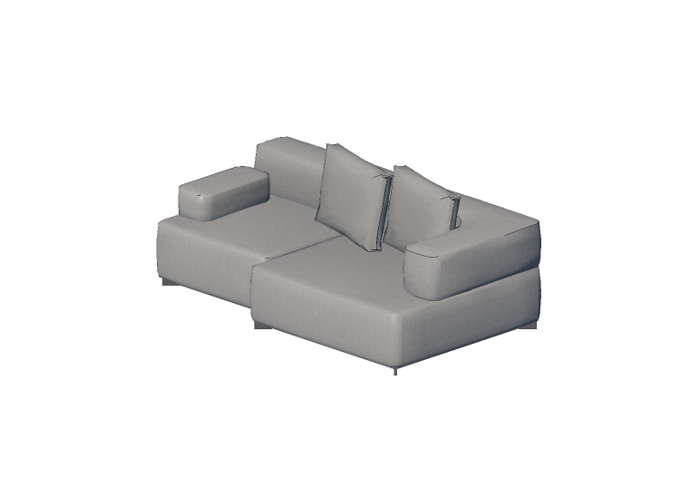 Chairs and Sofas 3D - Fabric Sofa - Fritz Hansen - Alphabet... Chairs and Sofas 3D - Fabric Sofa - Fritz Hansen - Alphabet...
