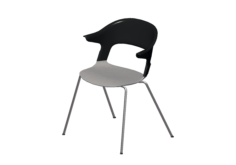 Cadeira 3D - Cadeira com assento em tecido - Fritz Hansen -... Cadeira 3D - Cadeira com assento em tecido - Fritz Hansen -...