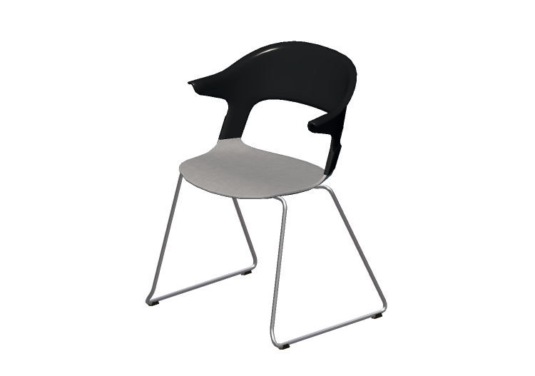 Sedie 3D - Sedia con seduta in tessuto - Fritz Hansen -... Sedie 3D - Sedia con seduta in tessuto - Fritz Hansen -...