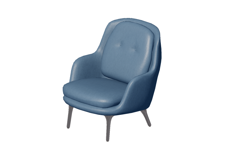 Poltronas 3D - Sillón de tela - Fritz Hansen - Fri - JH4 -... Poltronas 3D - Sillón de tela - Fritz Hansen - Fri - JH4 -...