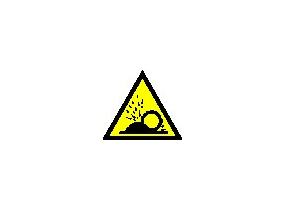 Zeichen - Splittergefahr