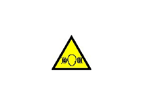 Zeichen - Lärm über 87 dB(A)