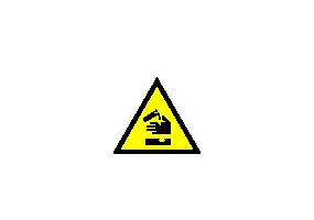 Zeichen - Ätzende Stoffe