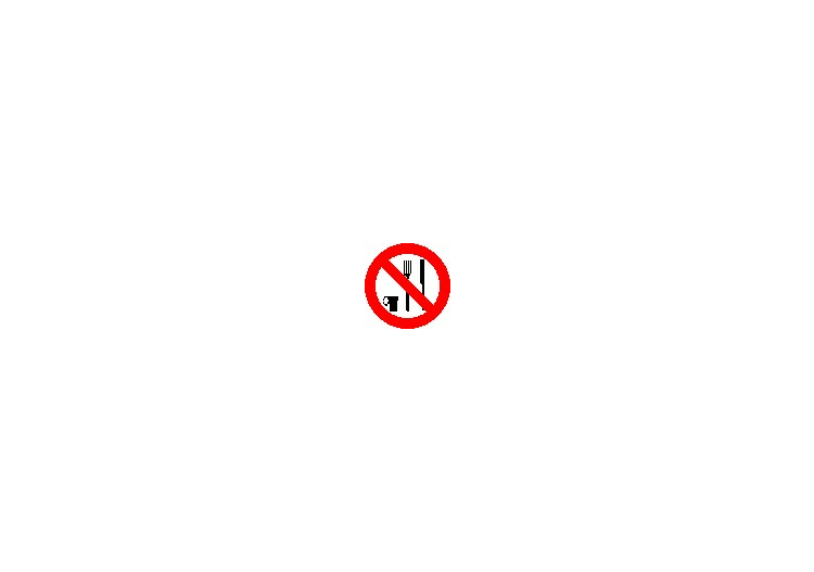 Señales - Prohibido beber y comer - ACCA software