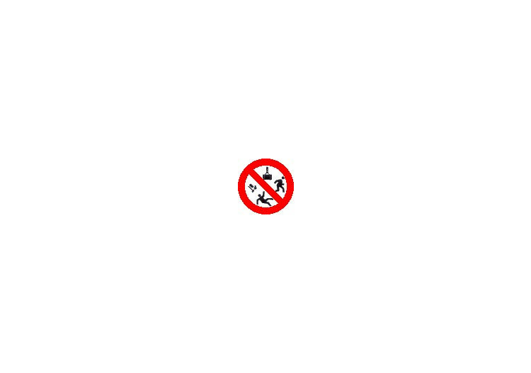 Signaux - Interdit de passer sous la charge - ACCA software