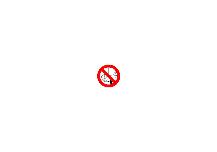 Señales - Prohibido mantener el motor encendido - ACCA...