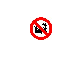 Zeichen - Mitnahme von Personen verboten