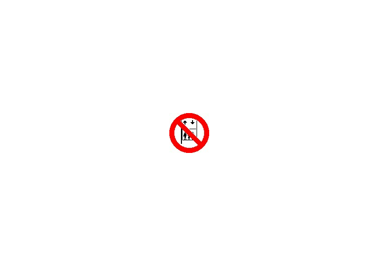 Señales - Prohibido utilizar el elevador - ACCA software