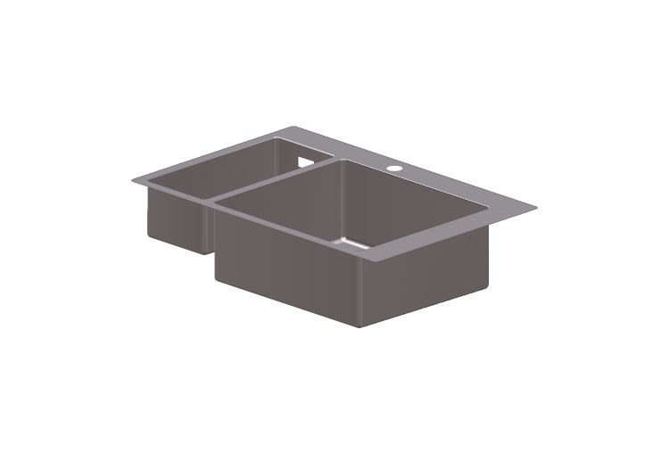 Lavabos et éviers 3D - Évier à deux bacs - Hansgrohe -... Lavabos et éviers 3D - Évier à deux bacs - Hansgrohe -...