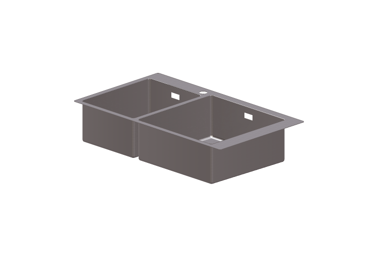 Fregaderos 3D - Fregadero de dos senos - Hansgrohe -... Fregaderos 3D - Fregadero de dos senos - Hansgrohe -...